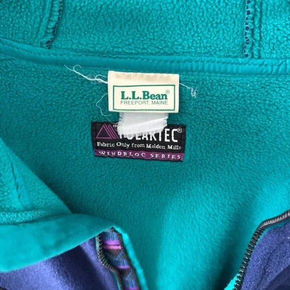 L.L. Bean Blue and Green Ski Anorak